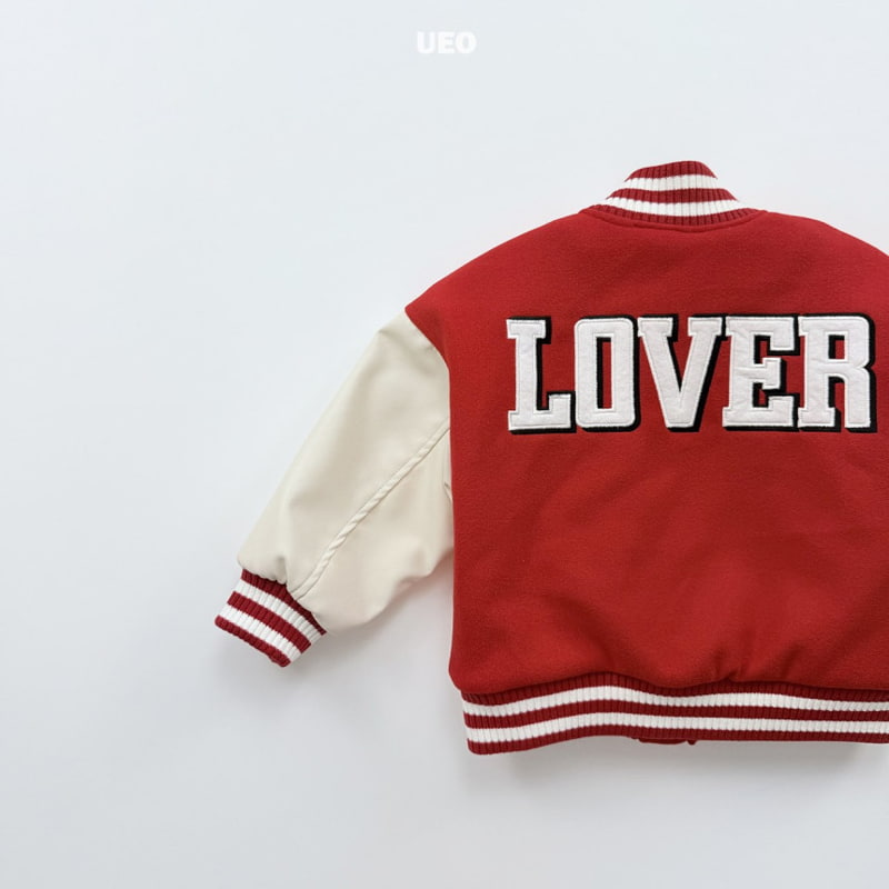 U Eo - Korean Children Fashion - #todddlerfashion - Campus Lover Varsity Jacket - 3