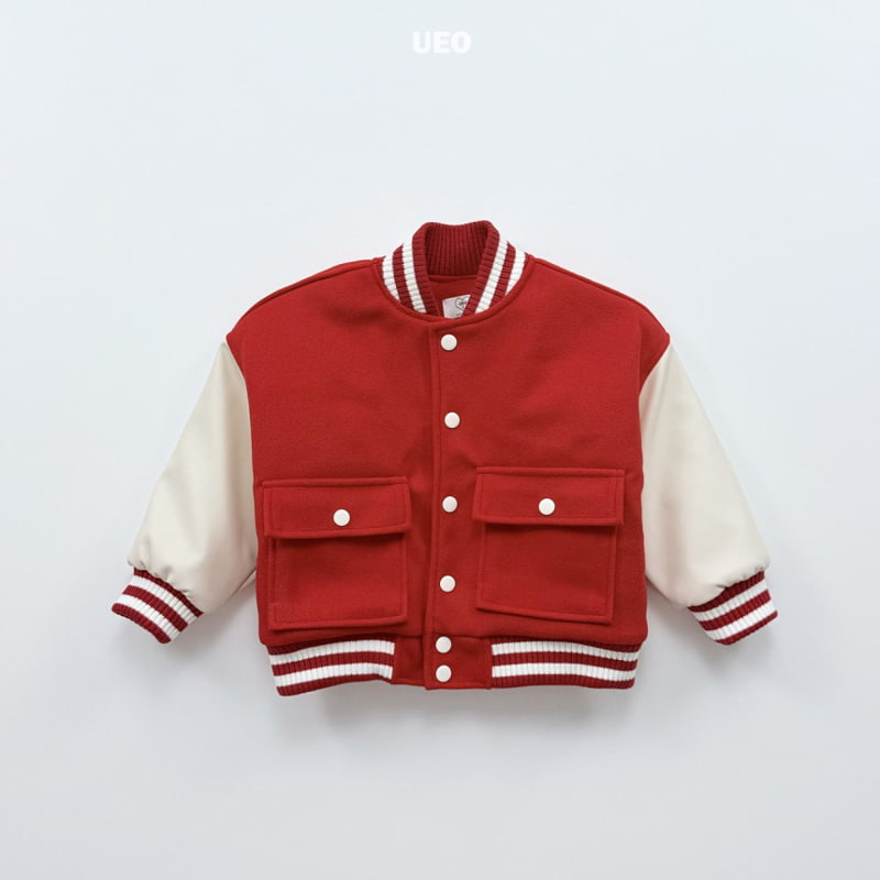 U Eo - Korean Children Fashion - #todddlerfashion - Campus Lover Varsity Jacket - 4