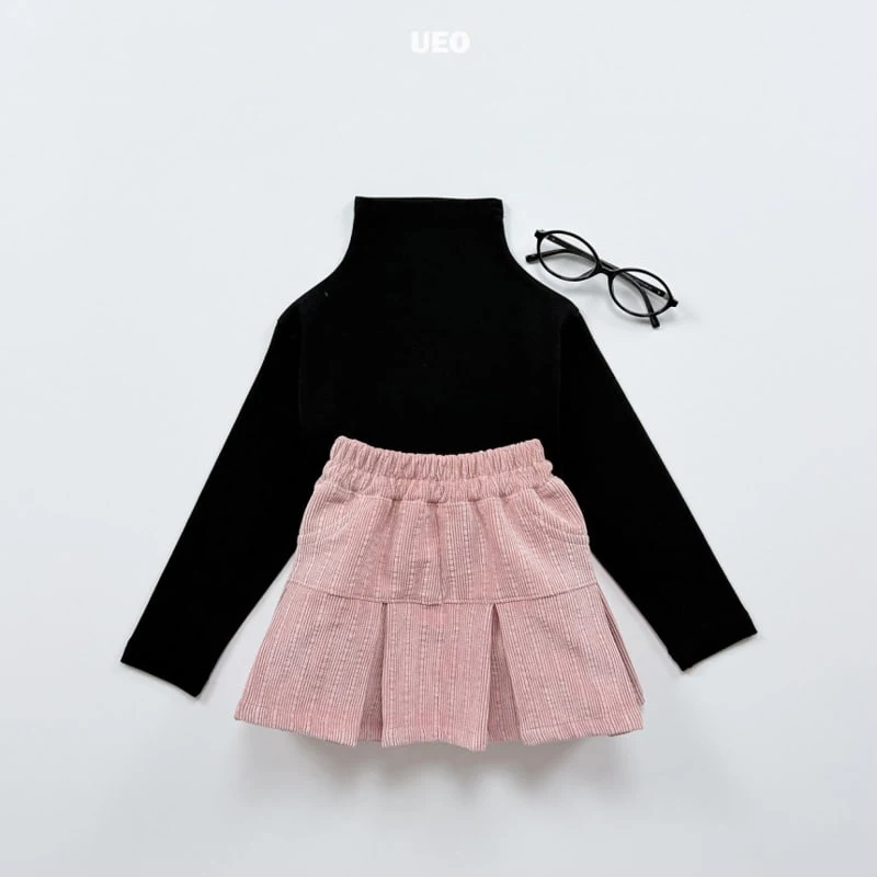 U Eo - Korean Children Fashion - #toddlerclothing - Basic Mockneck Tee - 8