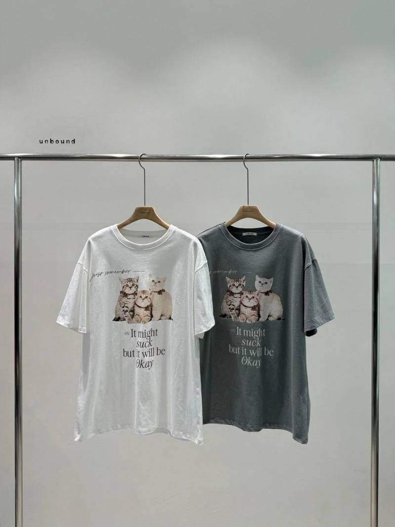 Unbound - Korean Women Fashion - #momslook - Cats Tee