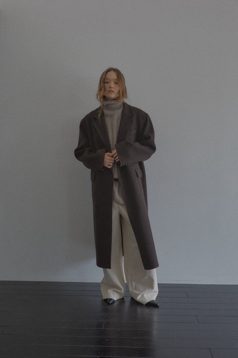 Unbound - Korean Women Fashion - #shopsmall - Ar Long Handmade Coat - 6