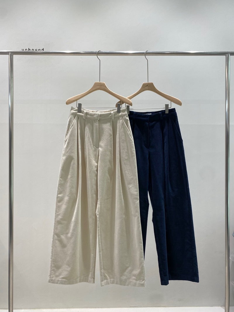 Unbound - Korean Women Fashion - #womensfashion - Corduroy Pintuck Pants