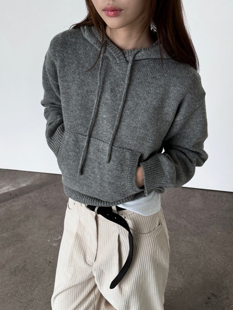 Unbound - Korean Women Fashion - #womensfashion - Hood Knit Sweater - 7