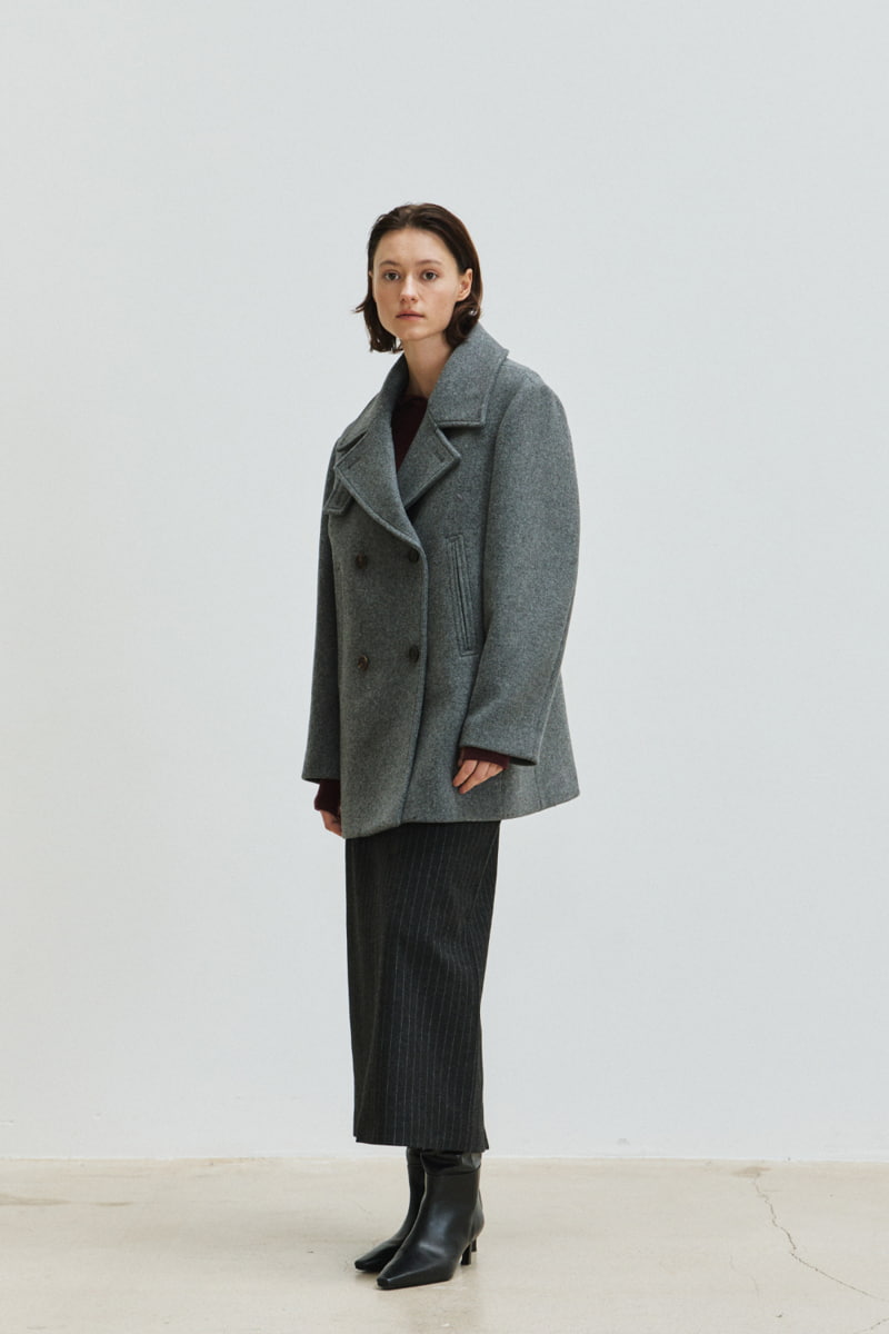 Understanding - Korean Women Fashion - #momslook - Wool Half Pea Coat - 4