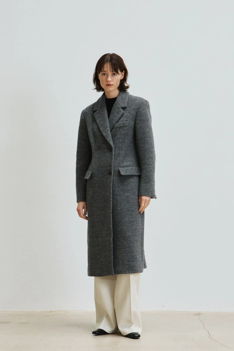 Understanding - Korean Women Fashion - #momslook - Wool Boucle Long Coat - 8