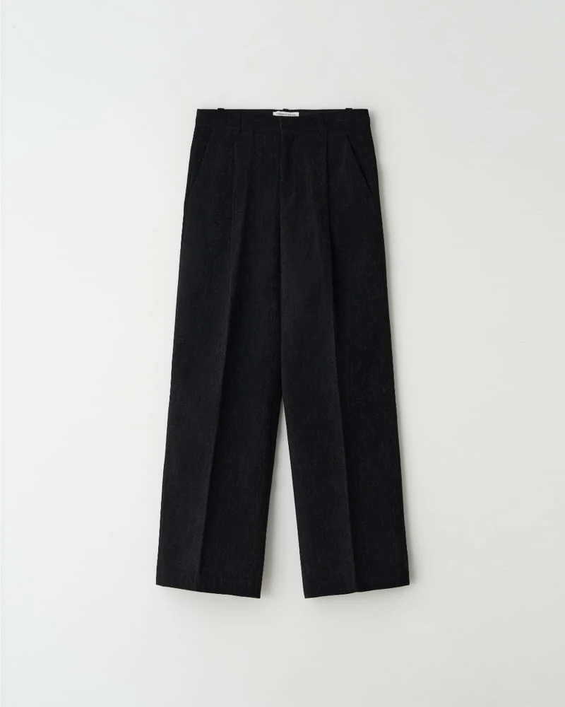 Understanding - Korean Women Fashion - #momslook - Twill Corduroy Velvet One Tuck Trousers - 6