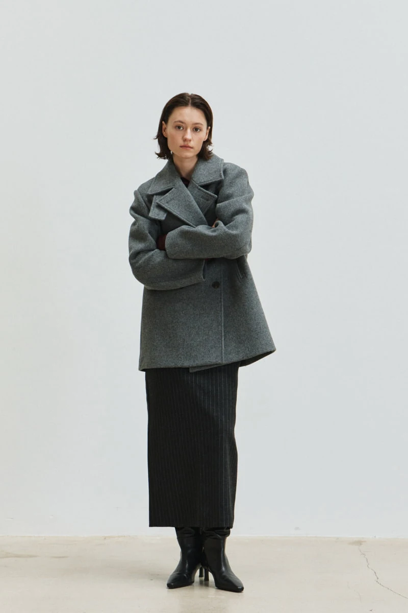 Understanding - Korean Women Fashion - #pursuepretty - Wool Half Pea Coat - 8