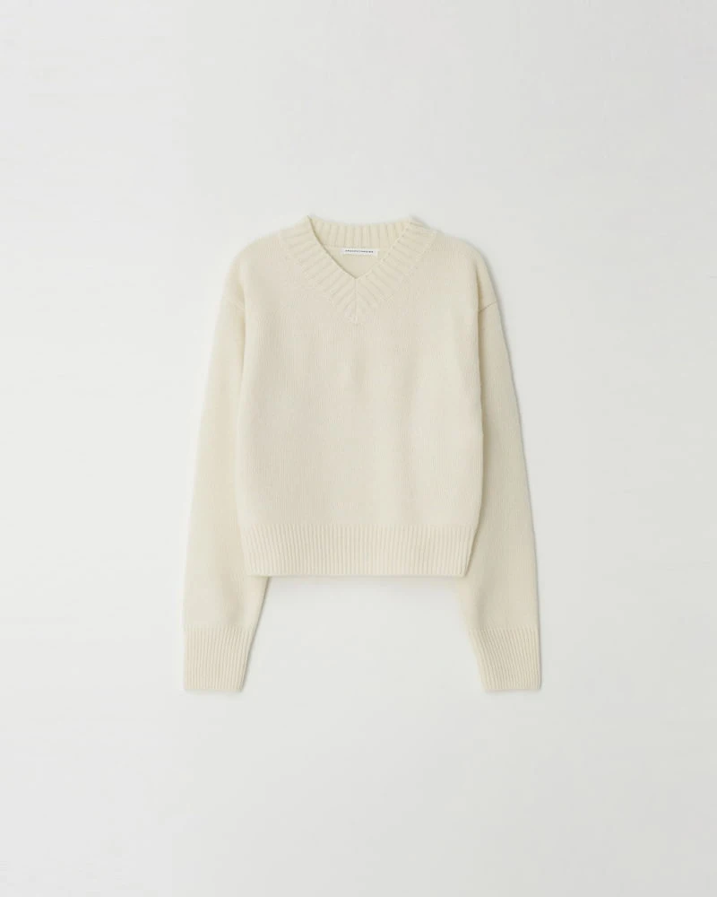 Understanding - Korean Women Fashion - #pursuepretty - V Neck Yak Knit Sweater - 4