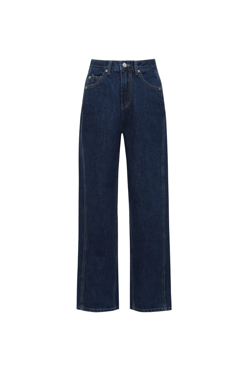 Understanding - Korean Women Fashion - #shopsmall - AMC Straight Denim Pants - 8