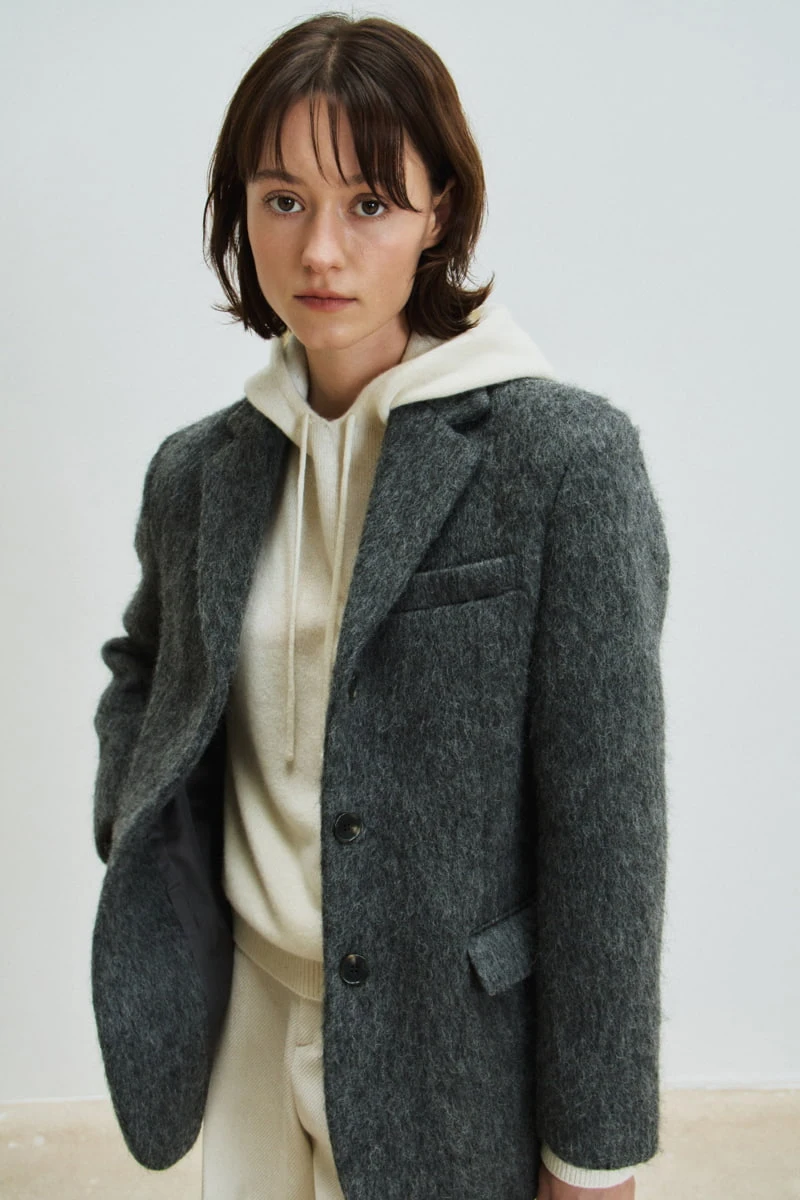 Understanding - Korean Women Fashion - #thatsdarling - Mohair Like Jacket - 6