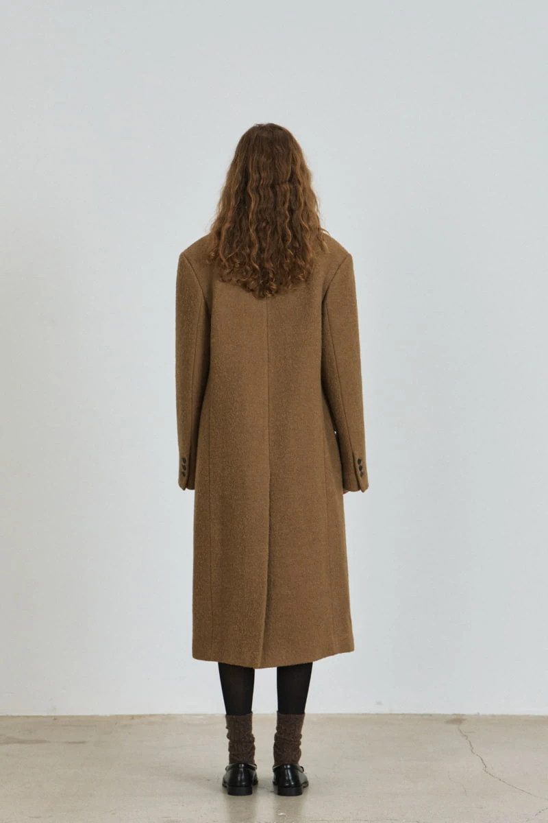 Understanding - Korean Women Fashion - #thelittlethings - Wool Boucle Long Coat - 3