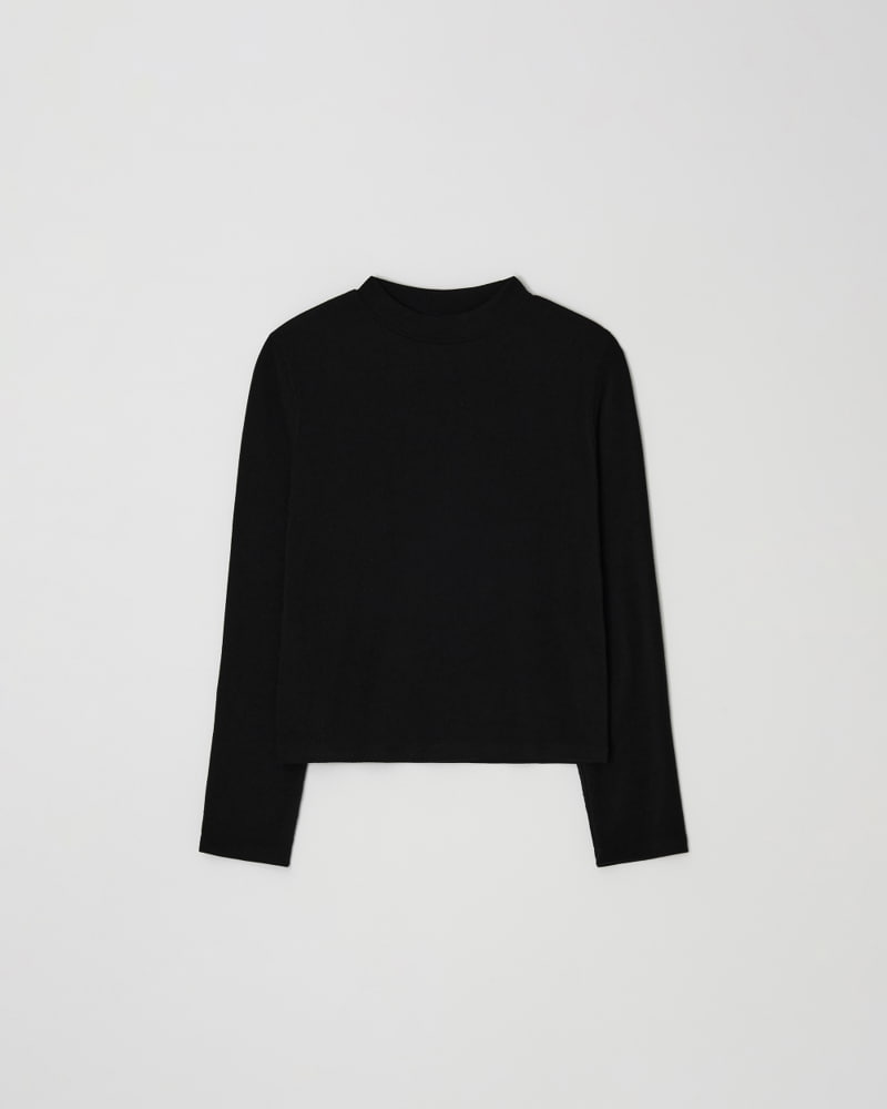 Understanding - Korean Women Fashion - #thelittlethings - Wool Half Neck Long Sleeved Tee - 11