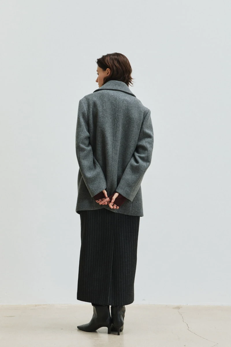 Understanding - Korean Women Fashion - #vintageinspired - Wool Half Pea Coat - 6