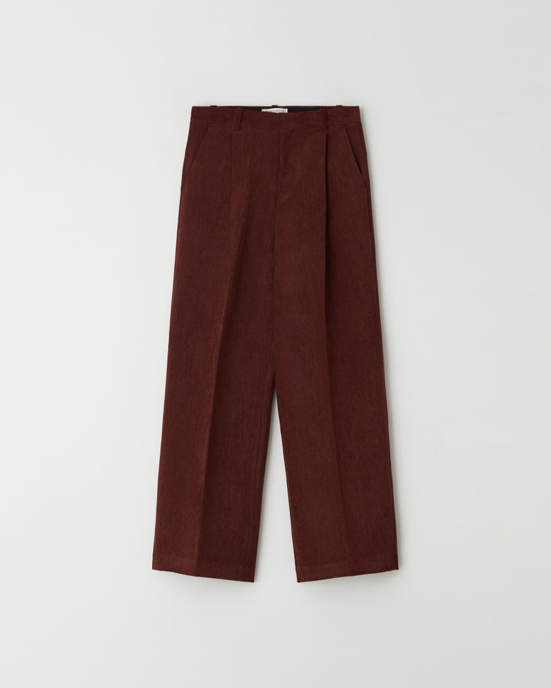 Understanding - Korean Women Fashion - #womensfashion - Twill Corduroy Velvet One Tuck Trousers - 7