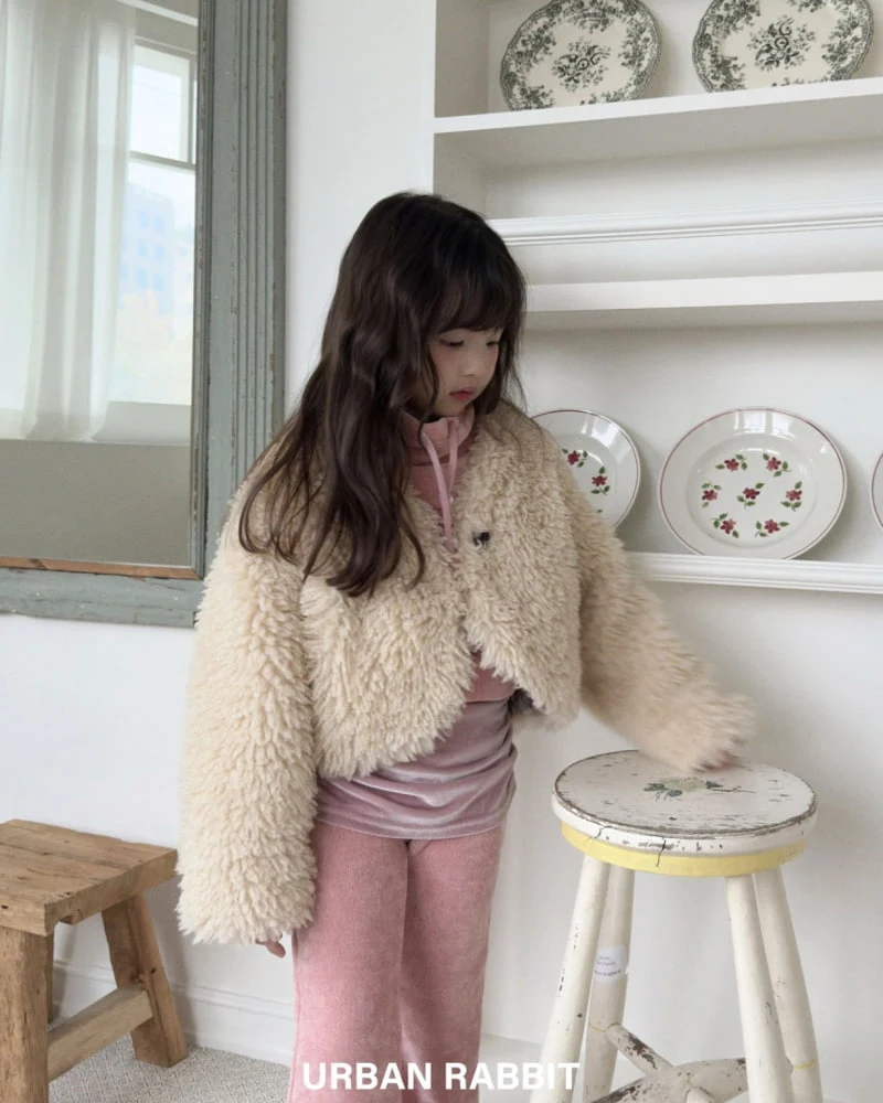 Urban Rabbit - Korean Children Fashion - #Kfashion4kids - Velvet Crop Sweatshirt - 10