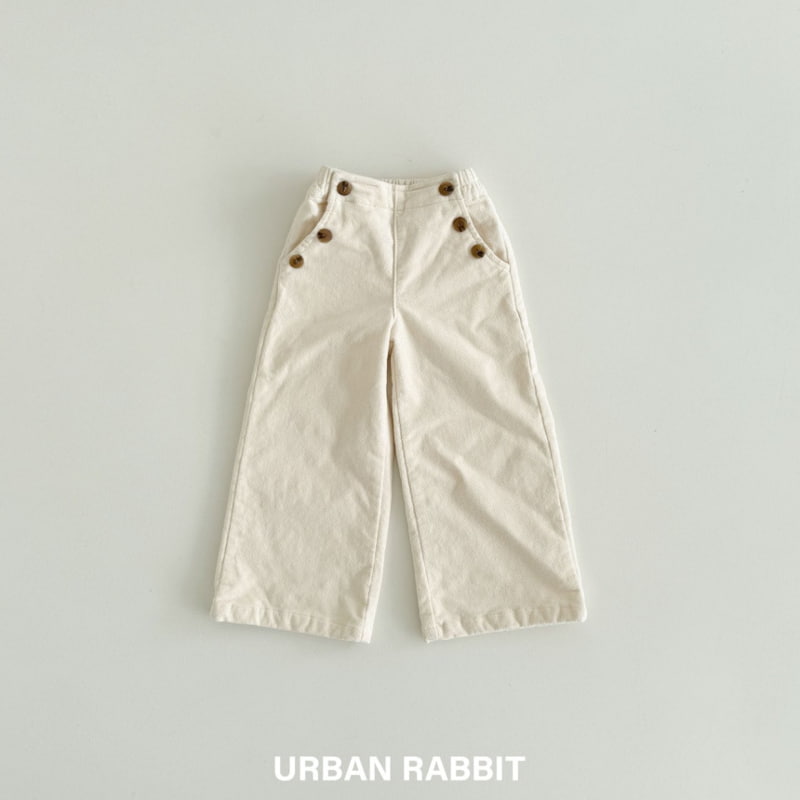 Urban Rabbit - Korean Children Fashion - #childofig - Velvet Teen Button Pants - 7