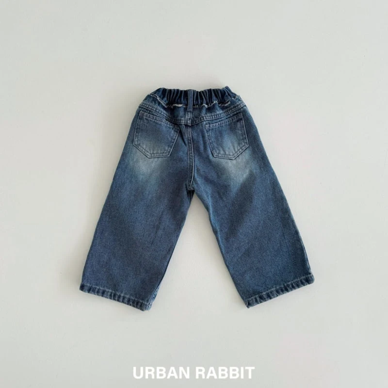 Urban Rabbit - Korean Children Fashion - #childofig - Two-tone Brushed Denim Pants - 3