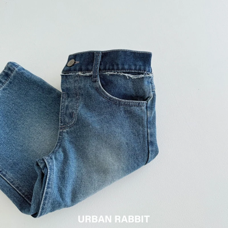 Urban Rabbit - Korean Children Fashion - #childofig - Two-tone Brushed Denim Pants - 4