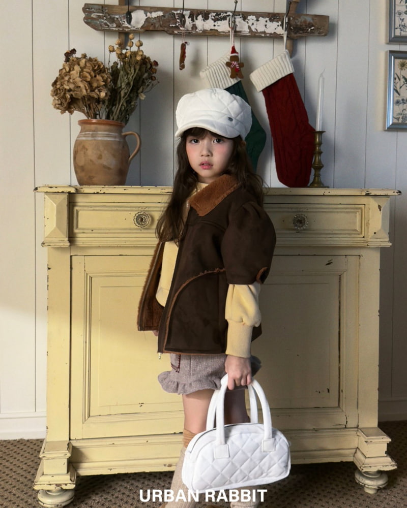 Urban Rabbit - Korean Children Fashion - #designkidswear - Quilted Velvet Hunting Cap - 11