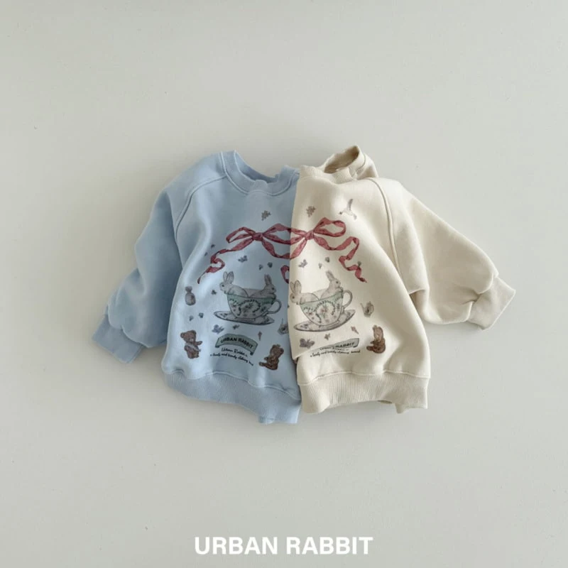 Urban Rabbit - Korean Children Fashion - #discoveringself - Black Tea Rabbit Sweatshirt