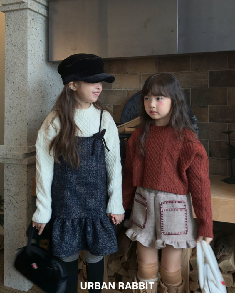 Urban Rabbit - Korean Children Fashion - #fashionkids - Cable Crop Knit - 11