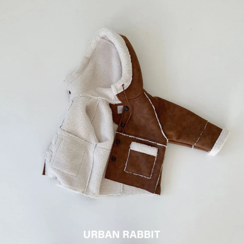 Urban Rabbit - Korean Children Fashion - #kidsshorts - Hoodie Duffel Mustang - 2