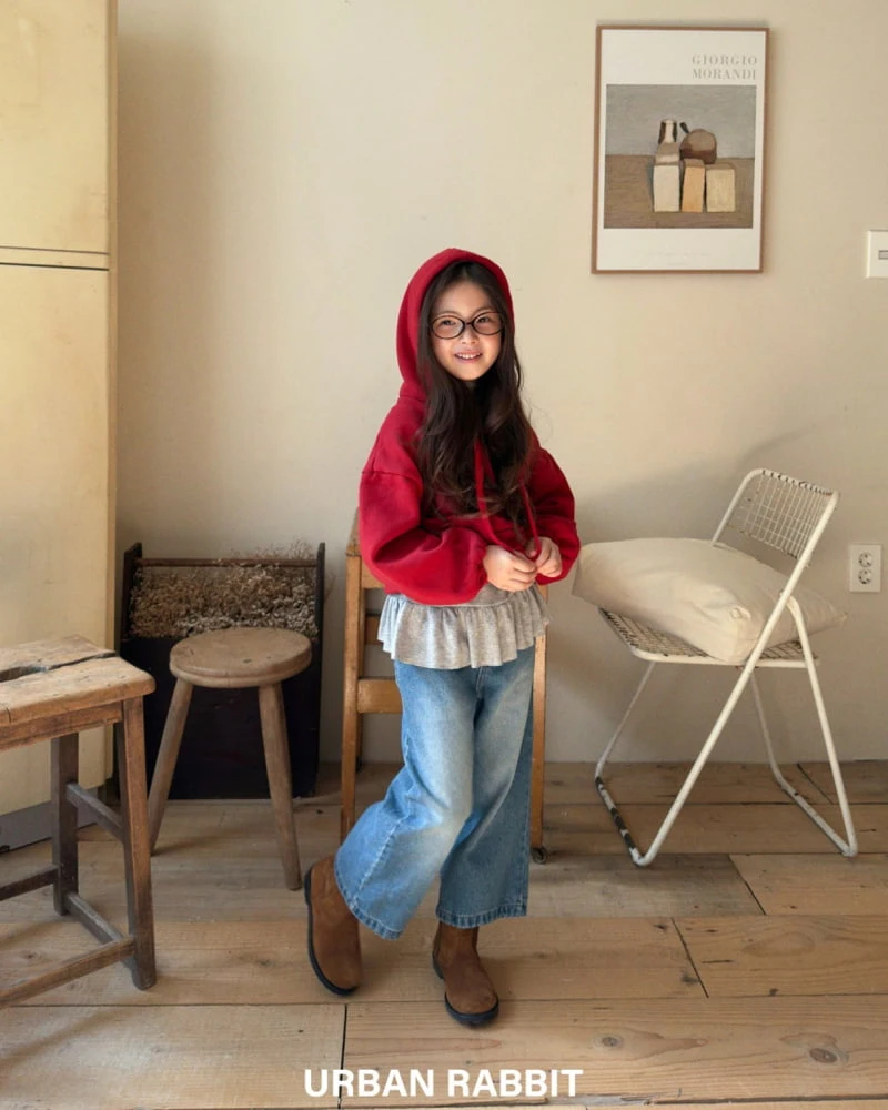 Urban Rabbit - Korean Children Fashion - #kidzfashiontrend - Two-tone Brushed Denim Pants - 11