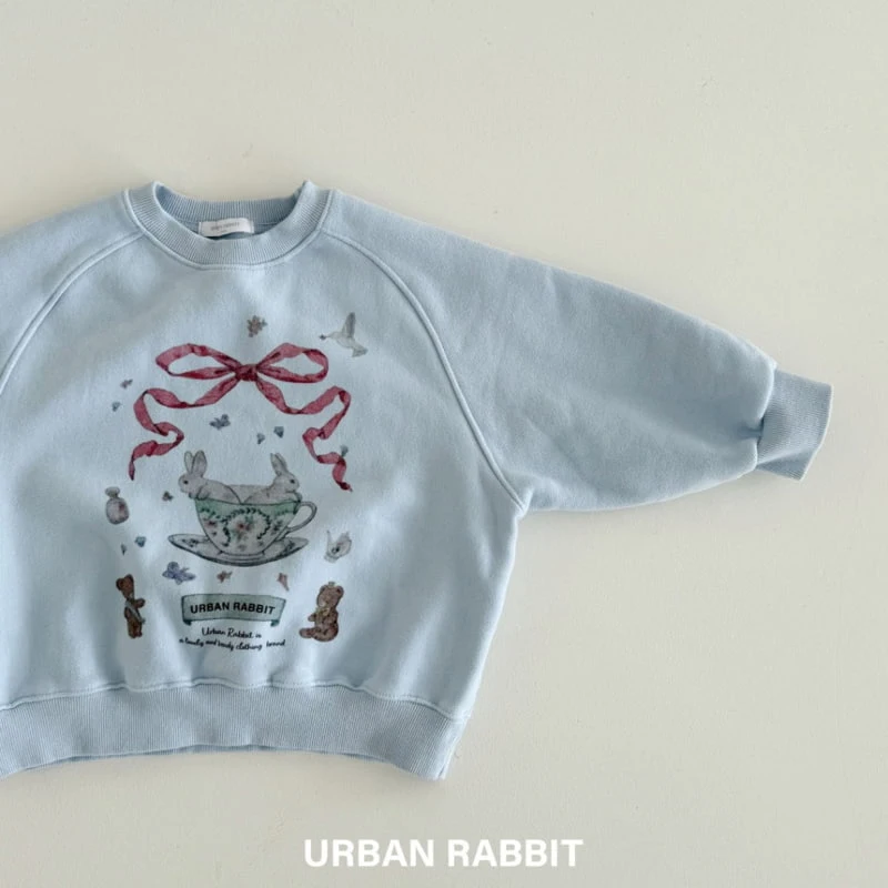 Urban Rabbit - Korean Children Fashion - #littlefashionista - Black Tea Rabbit Sweatshirt - 7