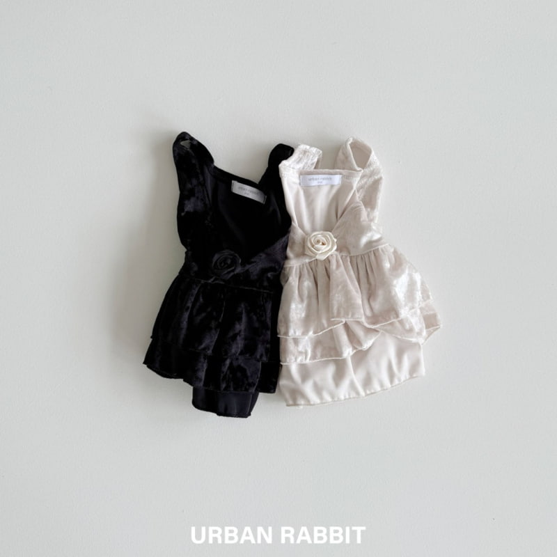 Urban Rabbit - Korean Children Fashion - #littlefashionista - Rose Velvet Bustier - 4