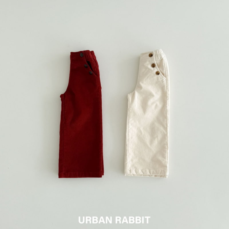 Urban Rabbit - Korean Children Fashion - #minifashionista - Velvet Teen Button Pants - 2