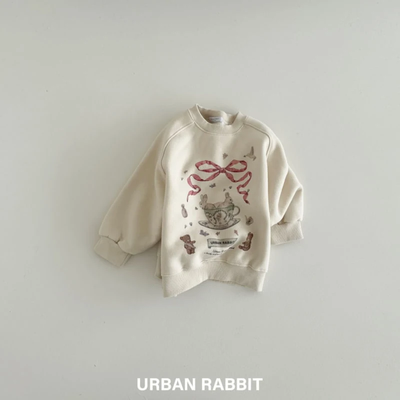 Urban Rabbit - Korean Children Fashion - #minifashionista - Black Tea Rabbit Sweatshirt - 9