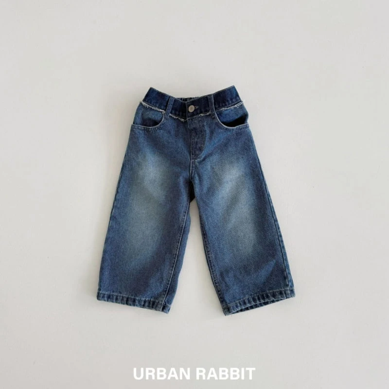 Urban Rabbit - Korean Children Fashion - #minifashionista - Two-tone Brushed Denim Pants