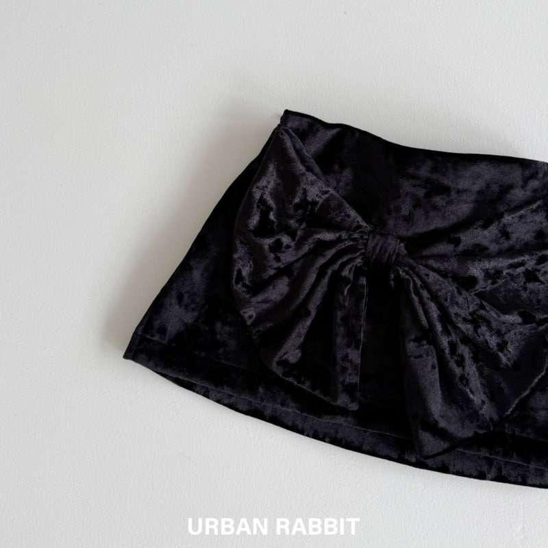 Urban Rabbit - Korean Children Fashion - #minifashionista - Velvet Ribbon Padded Skirt - 7