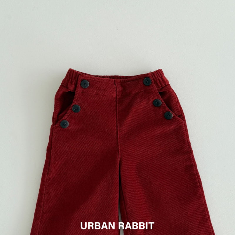 Urban Rabbit - Korean Children Fashion - #stylishchildhood - Velvet Teen Button Pants - 6