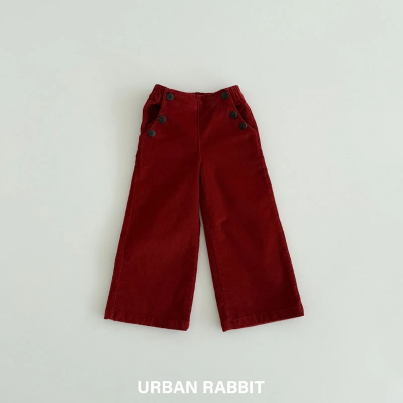 Urban Rabbit - Korean Children Fashion - #prettylittlegirls - Velvet Teen Button Pants - 4