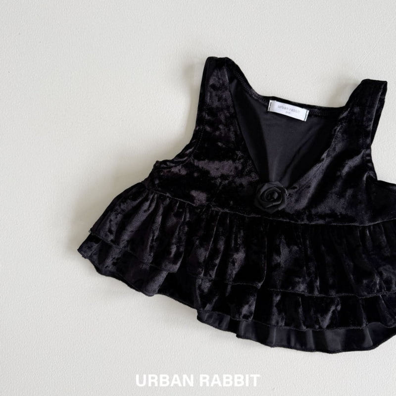 Urban Rabbit - Korean Children Fashion - #todddlerfashion - Rose Velvet Bustier - 7