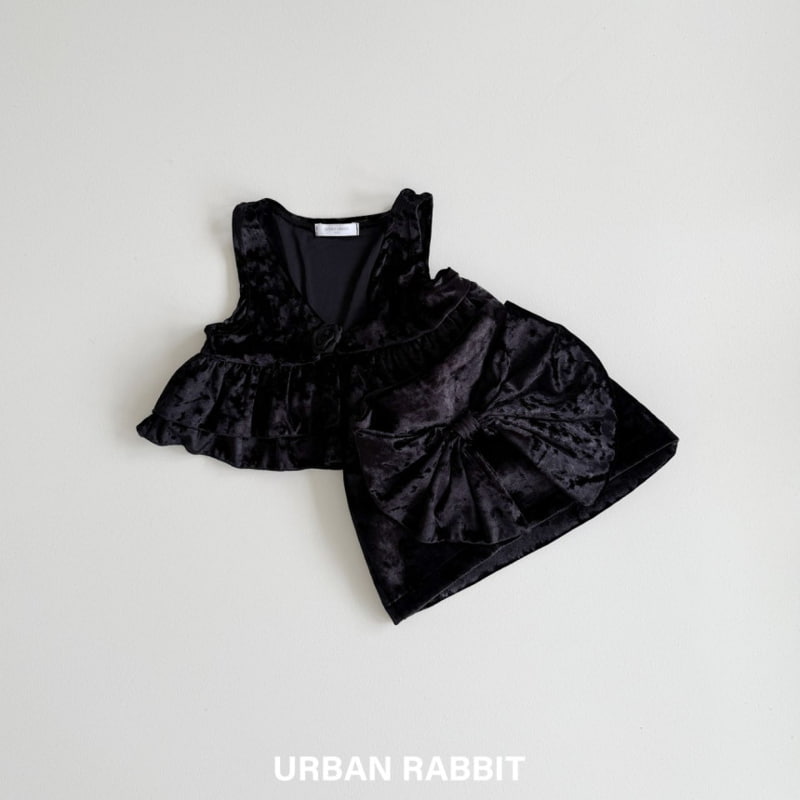 Urban Rabbit - Korean Children Fashion - #todddlerfashion - Velvet Ribbon Padded Skirt - 9