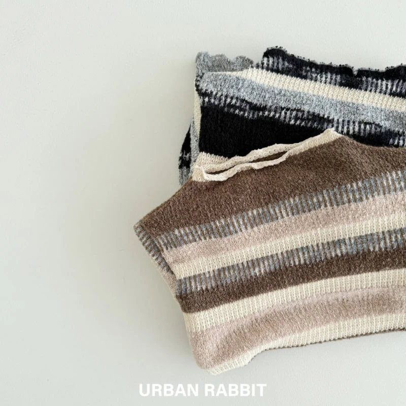 Urban Rabbit - Korean Children Fashion - #toddlerclothing - Stripe Slim Mockneck Tee - 9