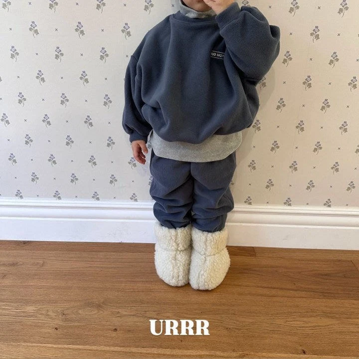 Urrr - Korean Children Fashion - #kidsshorts - Thick Fleece Set - 2