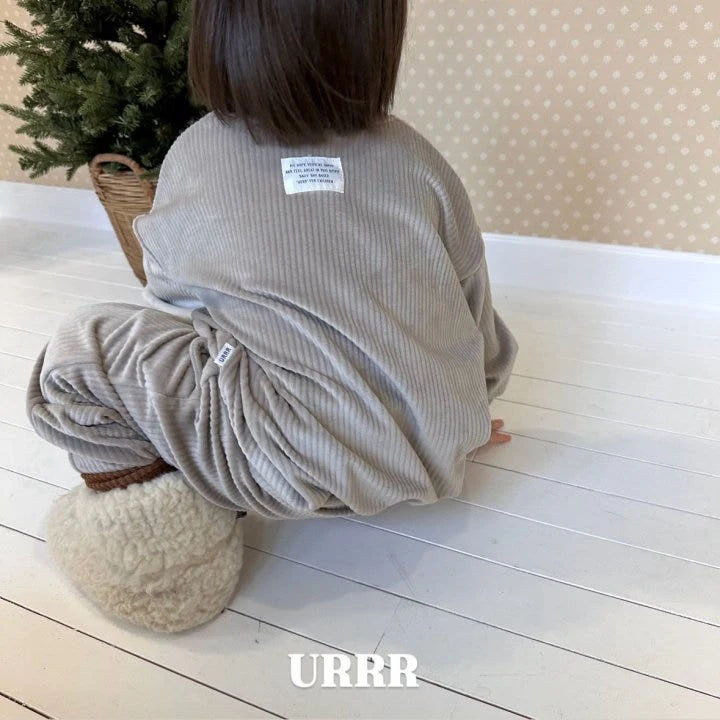 Urrr - Korean Children Fashion - #minifashionista - Thick Ribbed Velvet Set - 7