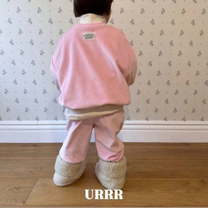 Urrr - Korean Children Fashion - #todddlerfashion - Thick Ribbed Velvet Set - 9