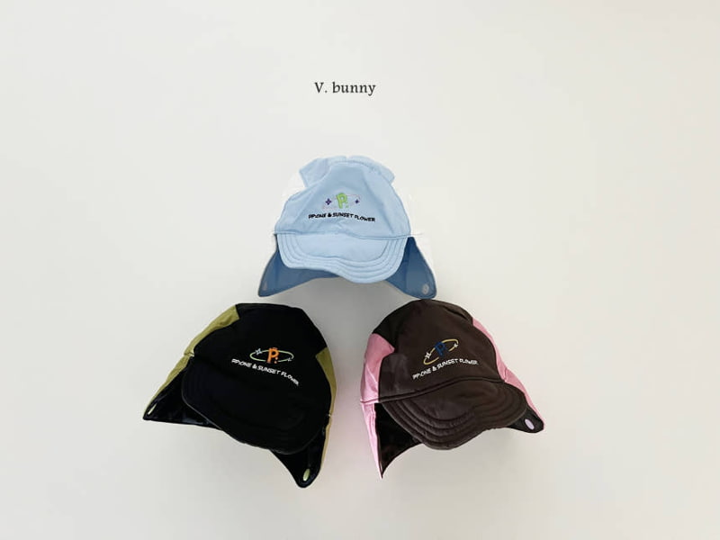 V Bunny - Korean Children Fashion - #kidzfashiontrend - P Embroidered Hat - 4