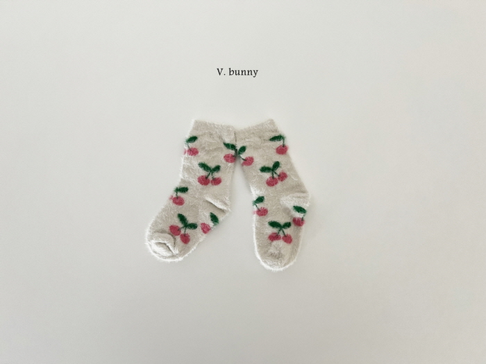 V Bunny - Korean Children Fashion - #Kfashion4kids - Cherry Socks Set - 12