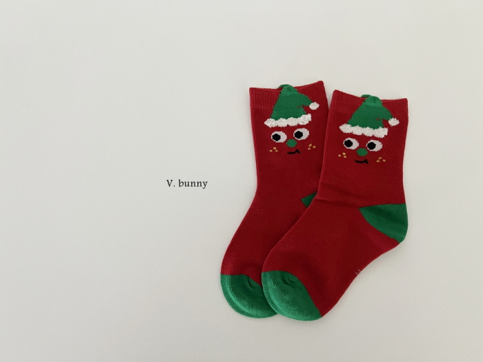 V Bunny - Korean Children Fashion - #Kfashion4kids - Christmas Socks Set - 7