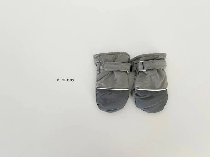 V Bunny - Korean Children Fashion - #childofig - Strap Two Color Gloves - 8