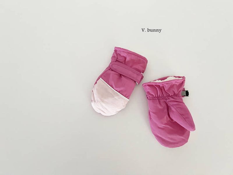 V Bunny - Korean Children Fashion - #childofig - Strap Two Color Gloves - 9