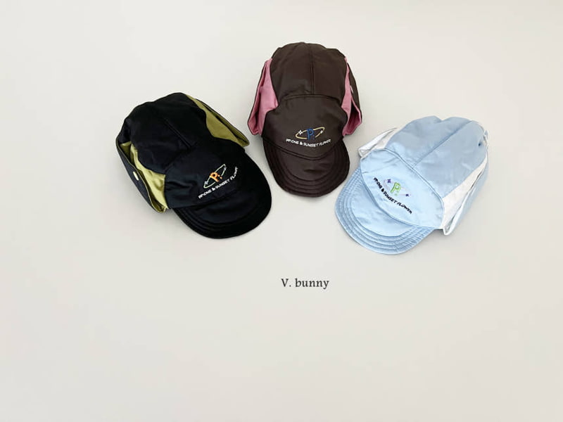 V Bunny - Korean Children Fashion - #kidzfashiontrend - P Embroidered Hat - 3