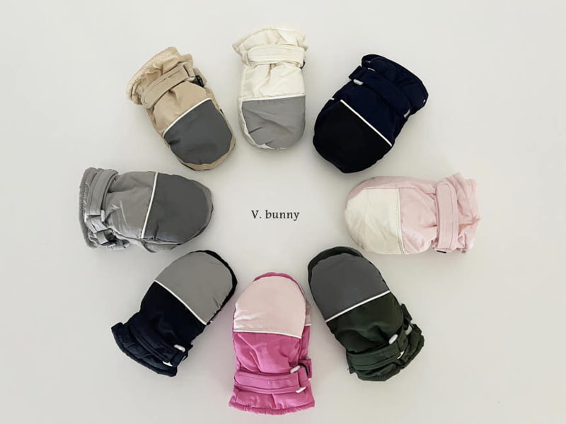 V Bunny - Korean Children Fashion - #kidzfashiontrend - Strap Two Color Gloves - 2