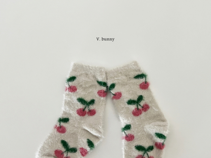 V Bunny - Korean Children Fashion - #kidzfashiontrend - Cherry Socks Set - 11