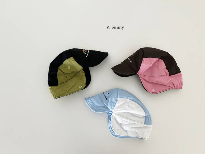 V Bunny - Korean Children Fashion - #littlefashionista - P Embroidered Hat - 5